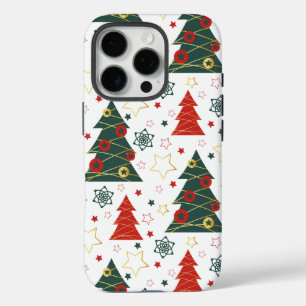 Christmas Gold Twinkle Starry Pines iPhone 16 Pro Case