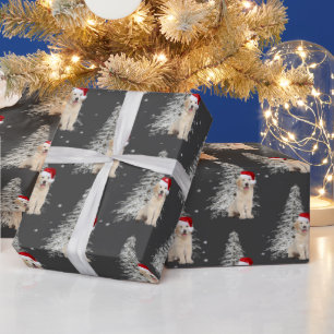 Christmas Golden Retriever and Tree Wrapping Pape Wrapping Paper