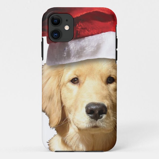 Christmas Golden Retriever Case-Mate iPhone Case (Back)