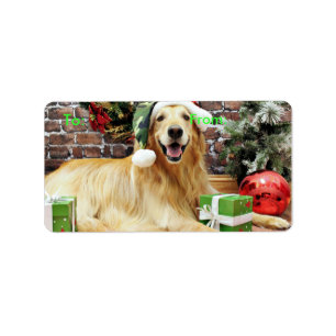 Christmas - Golden Retriever - Conor Label