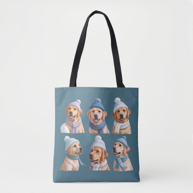 Christmas Golden Retriever Dog Lover Dogs Owner Tote Bag (Front)