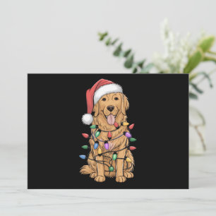 Christmas Golden Retriever Dog Lover Gift Mum Dad Holiday Card