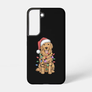 Christmas Golden Retriever Dog Lover Gift Mum Dad Samsung Galaxy Case