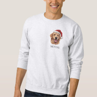 Christmas Golden Retriever Dog Personalised Sweatshirt