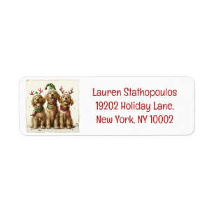 Christmas Golden Retriever Dogs