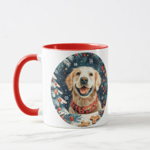 Christmas Golden Retriever Dogs Mug