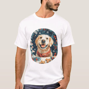 Christmas Golden Retriever Dogs T-Shirt