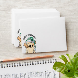 Christmas Golden Retriever Envelope
