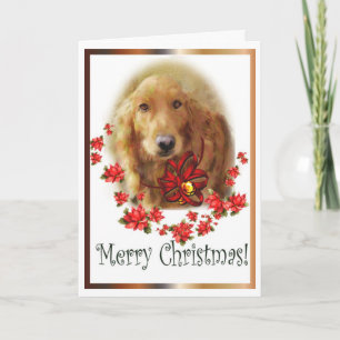 Christmas Golden Retriever Greeting Card
