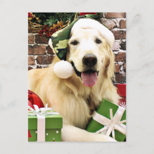 Christmas - Golden Retriever - Hudson Holiday Postcard