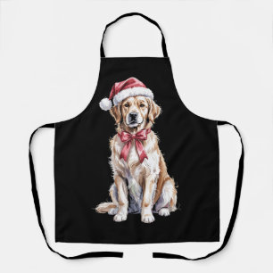 Christmas Golden Retriever Lover Dog Mama Apron