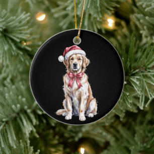 Christmas Golden Retriever Lover Dog Mama Ceramic Tree Decoration