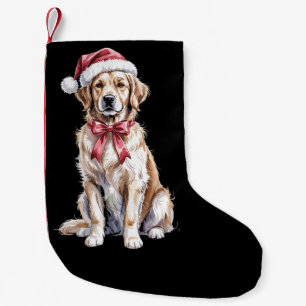 Christmas Golden Retriever Lover Dog Mama  Small Christmas Stocking