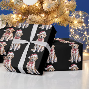 Christmas Golden Retriever Lover Dog Mama Wrapping Paper