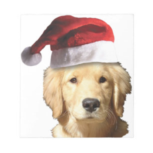 Christmas Golden Retriever Notepad