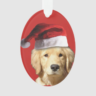 Christmas Golden Retriever Ornament