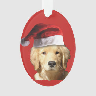 Christmas Golden Retriever Ornament