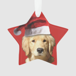 Christmas Golden Retriever Ornament