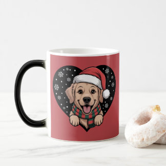 Christmas Golden Retriever - Santa Dog Magic Mug
