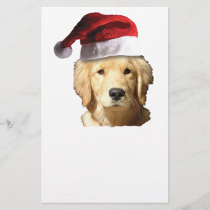 Christmas Golden Retriever Stationery