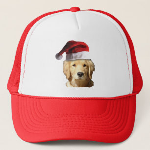 Christmas Golden Retriever Trucker Hat