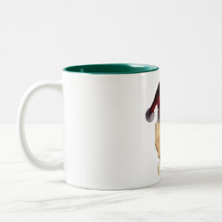 Christmas Golden Retriever Two-Tone Coffee Mug