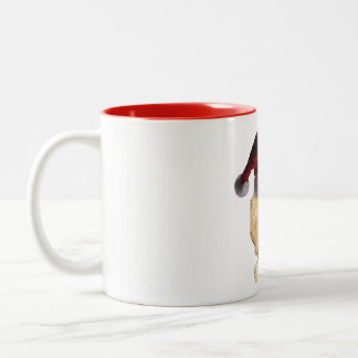 Christmas Golden Retriever Two-Tone Coffee Mug