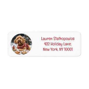 Christmas Goldendoodle Dogs