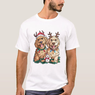 Christmas Goldendoodle Dogs T-Shirt