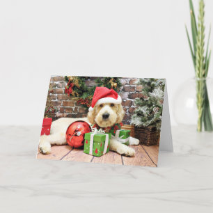 Christmas - GoldenDoodle - Gus Holiday Card
