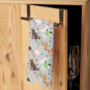 Christmas Goldendoodle Labradoodle Kitchen Towel
