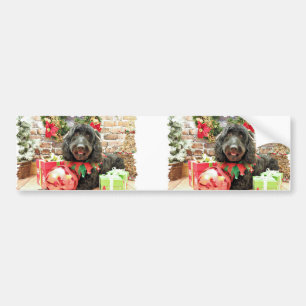 Christmas - GoldenDoodle - Pearl Jam Bumper Sticker
