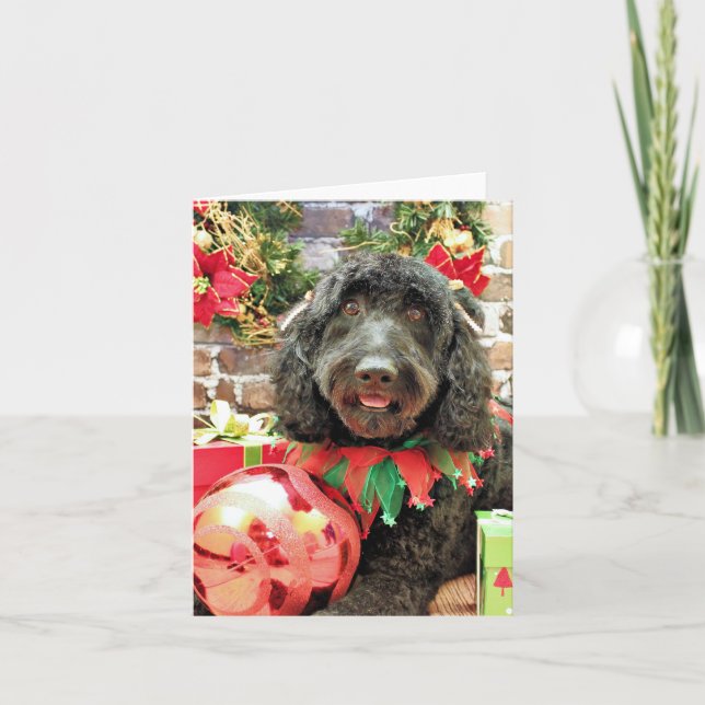 Christmas - GoldenDoodle - Pearl Jam Holiday Card (Front)