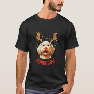 Christmas Goldendoodle Reindeer Doodle Dog Reindoo T-Shirt