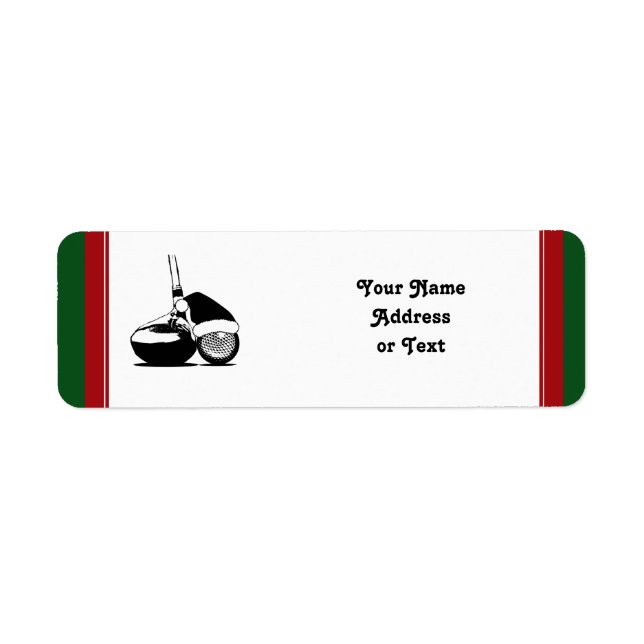 Christmas Golf Ball   and Club (Front)