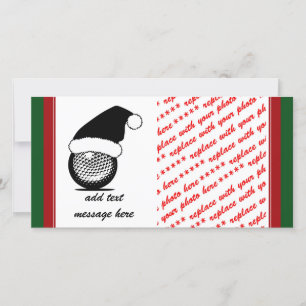 Christmas Golf Ball Holiday Card