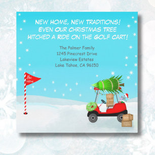 Christmas Golf Cart With Moving Boxes Golf Announcement