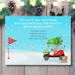 Christmas Golf Cart With Moving Boxes Golf Announcement