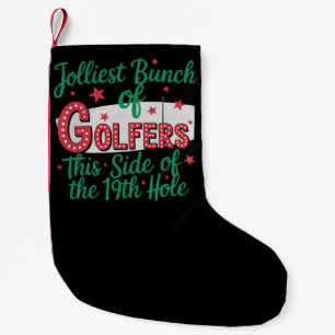Christmas Golf Funny Jolliest Bunch Of Golfers Small Christmas Stocking