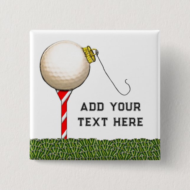 Christmas Golf Gift Ideas 15 Cm Square Badge (Front)