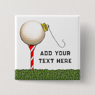 Christmas Golf Gift Ideas 15 Cm Square Badge