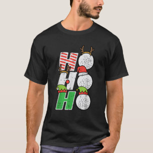 Christmas Golf Ho Ho Ho Funny Xmas Golfing Sports  T-Shirt