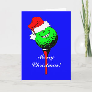 Christmas golf holiday card