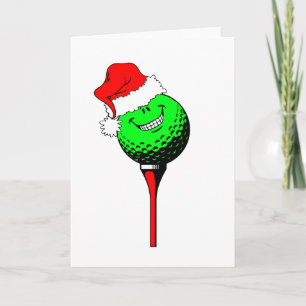 Christmas golf holiday card
