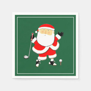 Christmas Golf Party Napkin