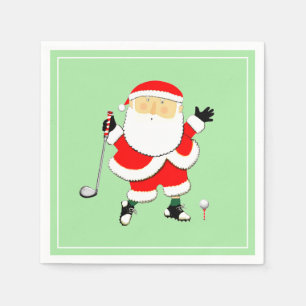 Christmas Golf Party Napkin