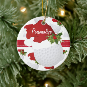 Christmas Golf Personalise Ornament