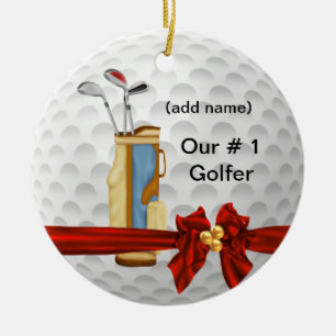 CHRISTMAS GOLF Personalised Ornament
