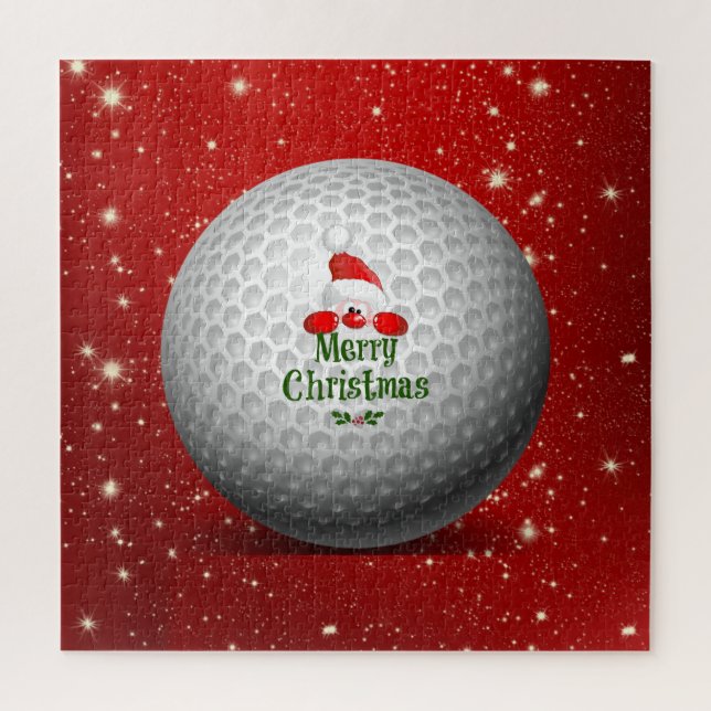 Christmas Golf Santa Design Jigsaw Puzzle (Vertical)