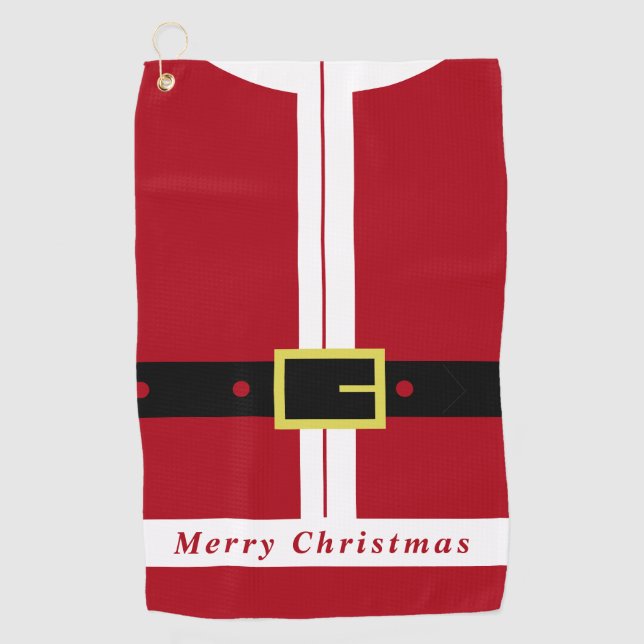 Christmas Golf Towel Santa Claus Gift (Front)